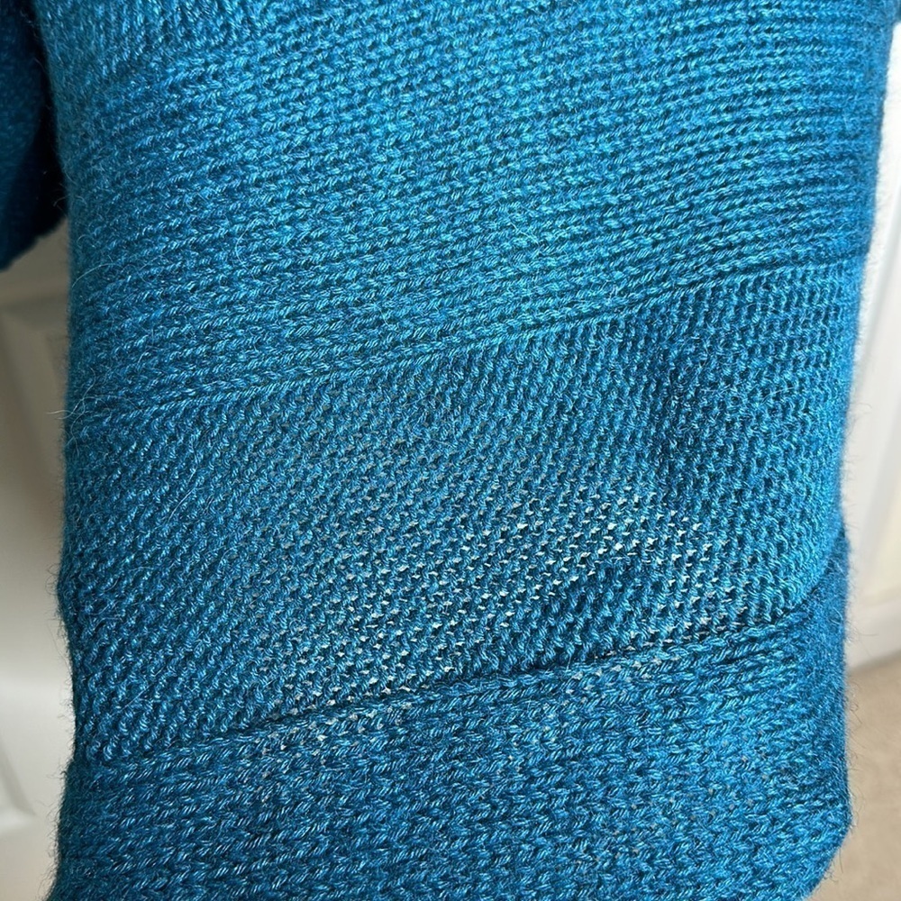 Eileen Fisher alpaca silk Blend Asymmetric cardigan - Picture 9 of 10